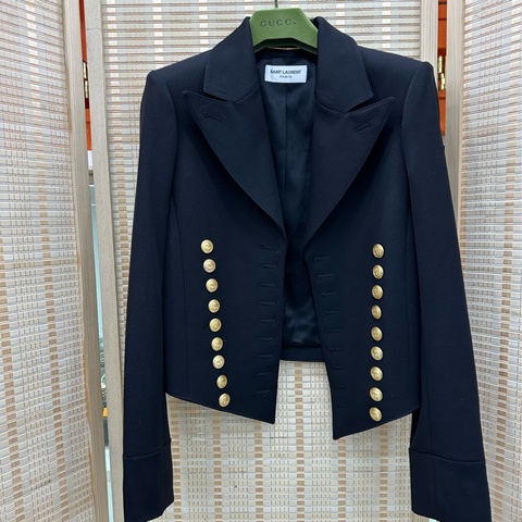 YSL /saint Laurent slp 西裝 走秀款 100羊毛 size 34