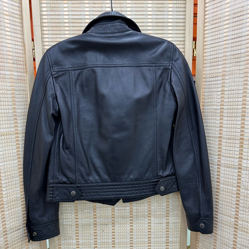 YSL/ SLP 聖羅蘭 羊皮機車夾克 外套 36碼-1
