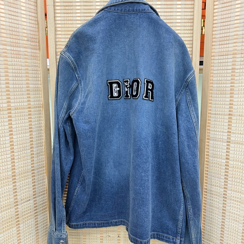 Dior迪奧 經典立體CD刺繡牛仔外套 44碼-1