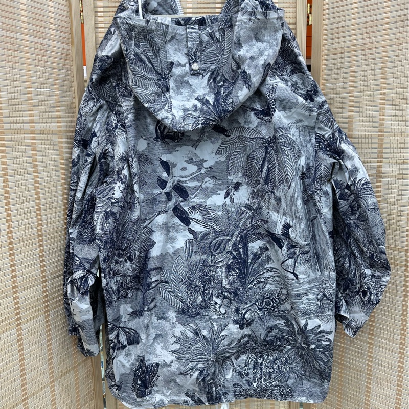 Dior 迪奧藍色標語logo叢林動物園衝鋒衣XS-1