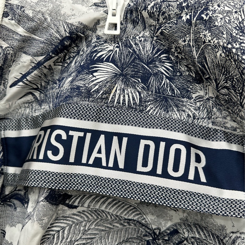 Dior 迪奧藍色標語logo叢林動物園衝鋒衣XS-2