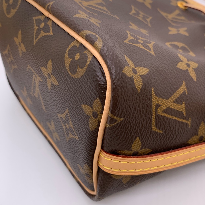 99新LV路易威登老花nano noe抽繩水桶包，2015購入-10