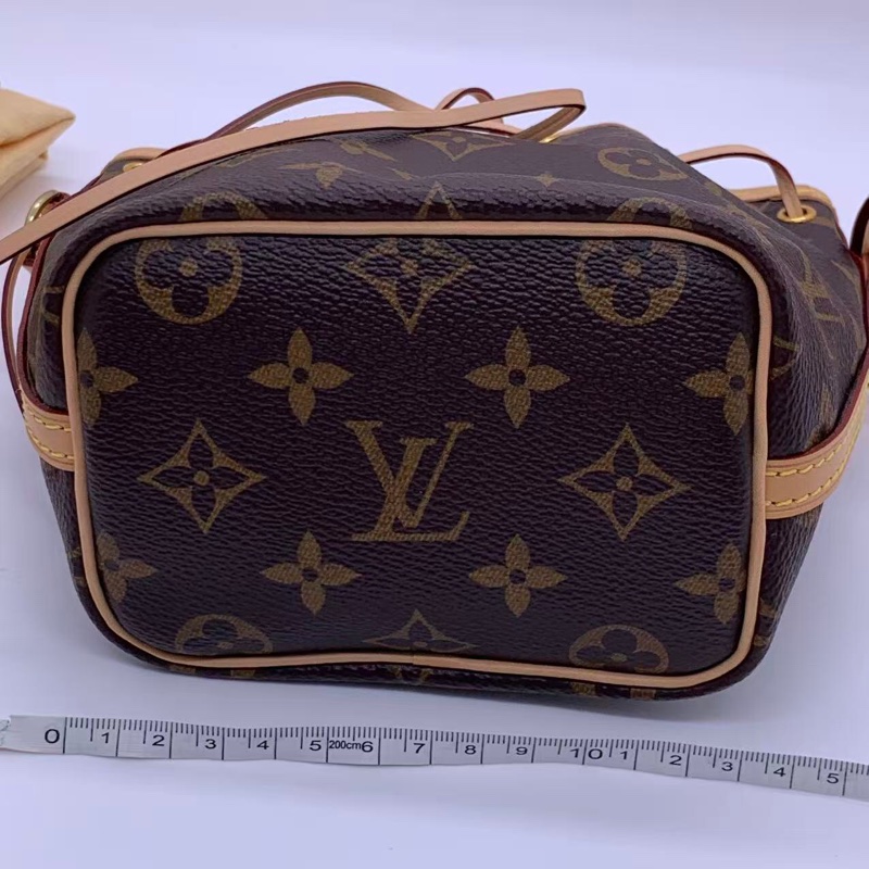 99新LV路易威登老花nano noe抽繩水桶包，2015購入-12