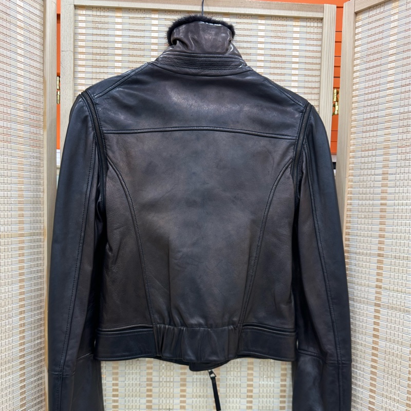 LV/ Louis Vuitton路易威登小羊皮機車夾克 34碼-1