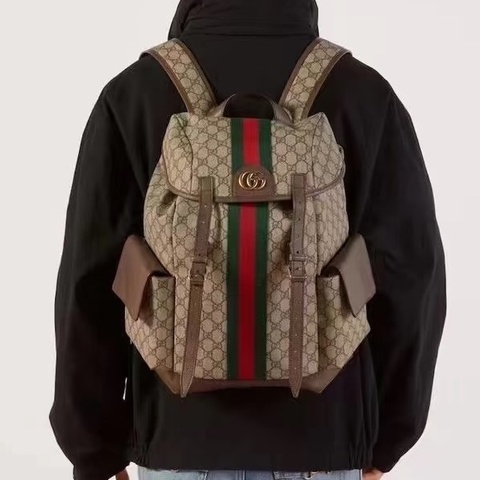 #🤵🏻‍♂️Gucci古驰 ophidia老花男士双肩包  尺寸34×40