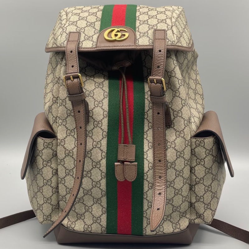 #🤵🏻‍♂️Gucci古驰 ophidia老花男士双肩包  尺寸34×40-5