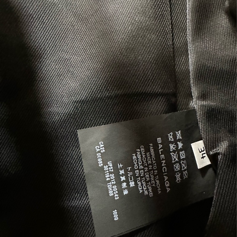 Balenciaga 巴黎世家 黑色機車皮衣夾克外套 34碼-3