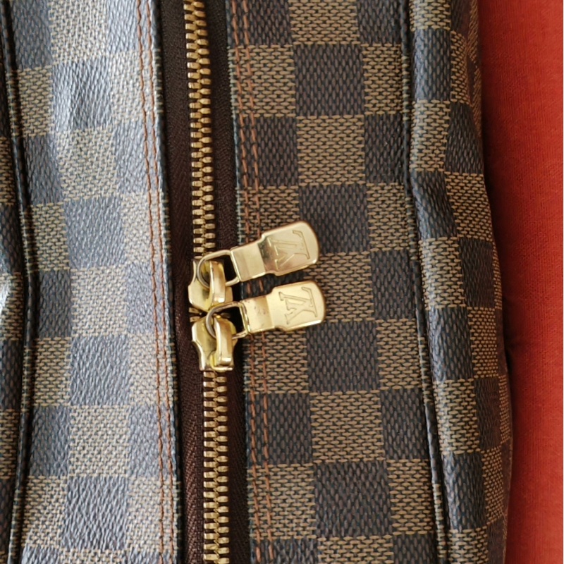 LV路易威登棕色棋盤格單肩斜挎豆腐包 尺寸：28×25×15釐米有防塵袋-3