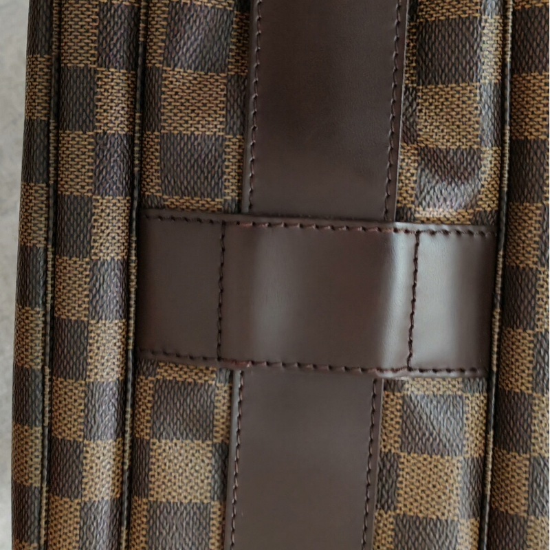 LV路易威登棕色棋盤格單肩斜挎豆腐包 尺寸：28×25×15釐米有防塵袋-7