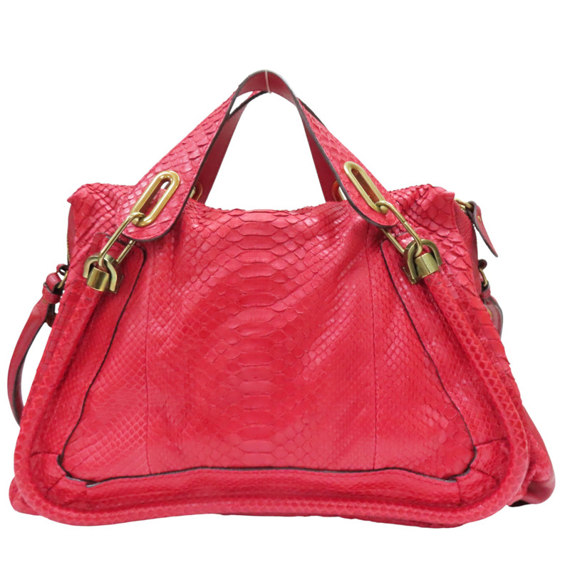 紅色 皮革 Paraty 兩用包【Chloe 克羅伊】-1