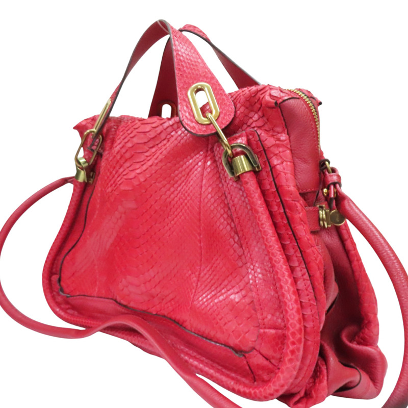 紅色 皮革 Paraty 兩用包【Chloe 克羅伊】-2