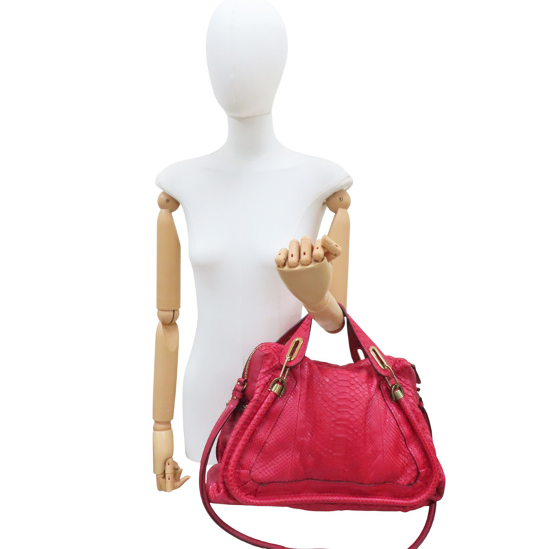 紅色 皮革 Paraty 兩用包【Chloe 克羅伊】-9