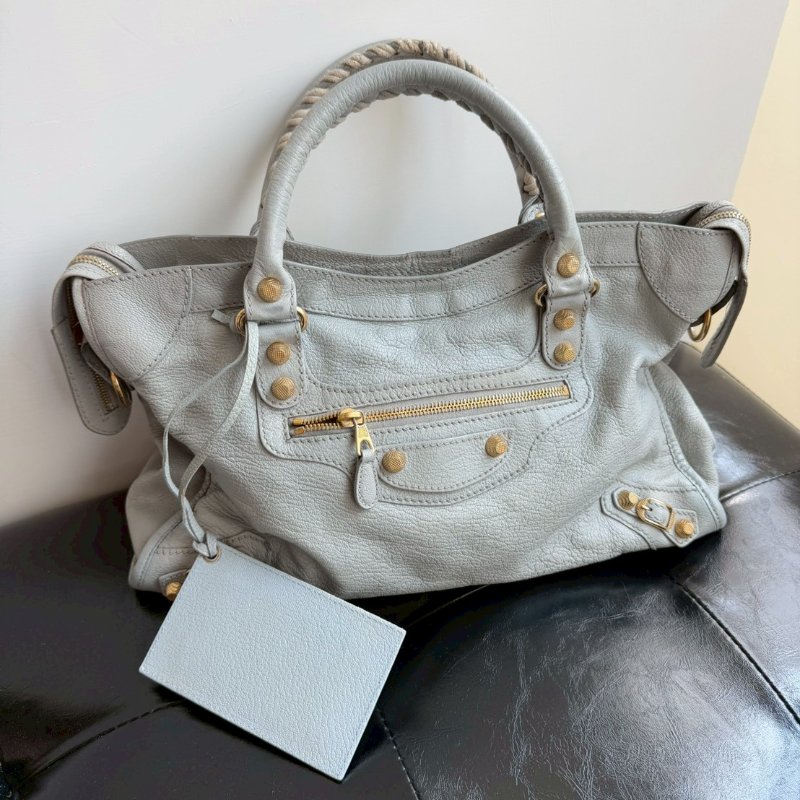 🏷Balenciaga機車包(冰川藍)-2