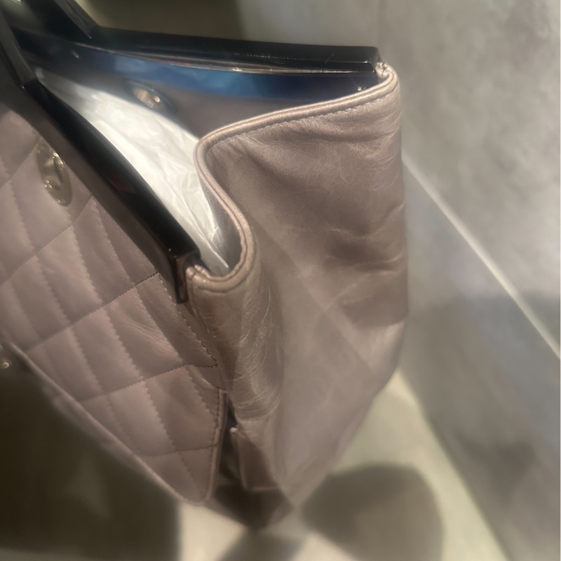 Chanel 壓克力衣架包 大象灰油臘牛皮 大號 ｜在台現貨秒發-10