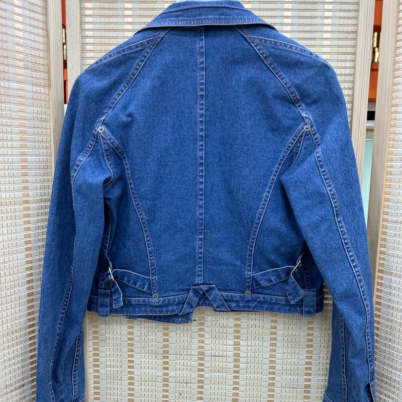 Dior迪奧 短版牛仔外套 38碼 淺藍-1