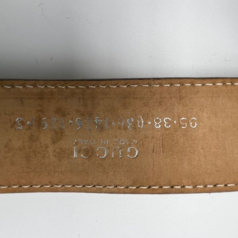GUCCI 方形扣頭皮帶-2
