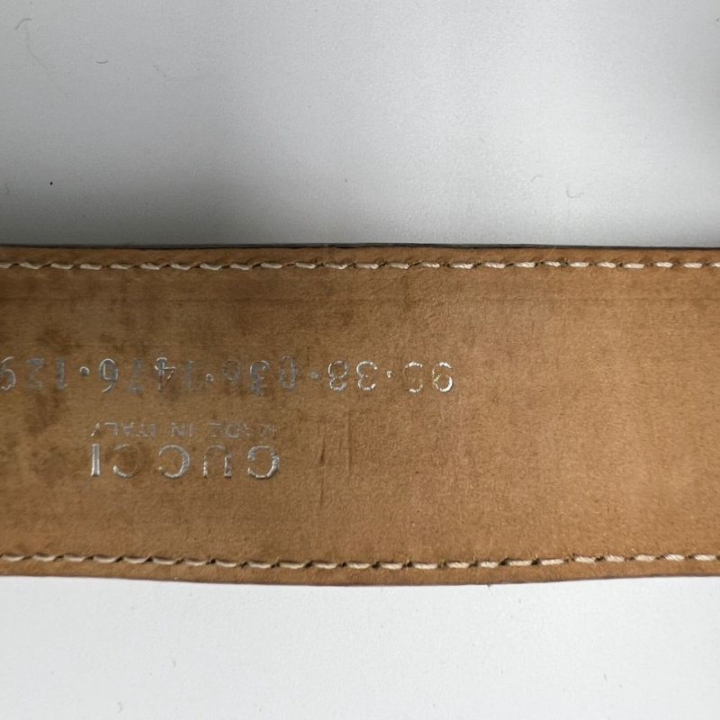 GUCCI 方形扣頭皮帶-3