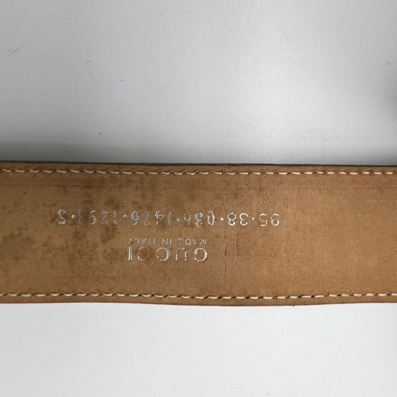 GUCCI 方形扣頭皮帶-4