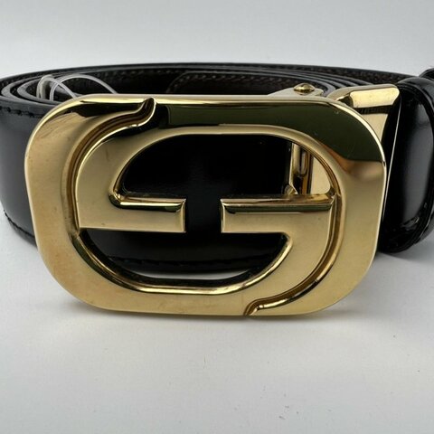 GUCCI 雙 G 扣頭皮帶