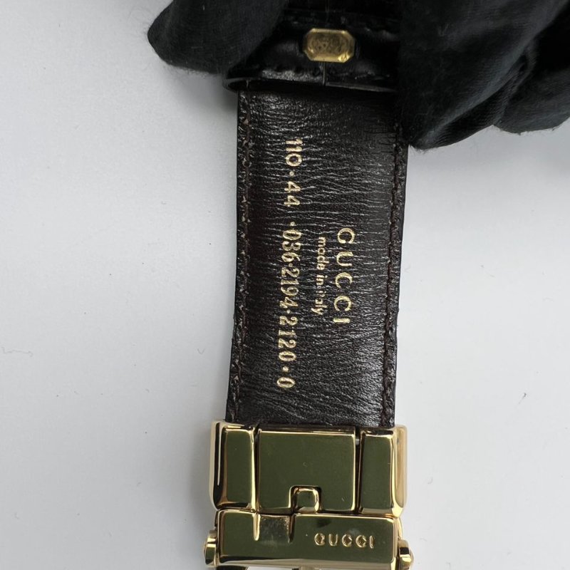 GUCCI 雙 G 扣頭皮帶-3