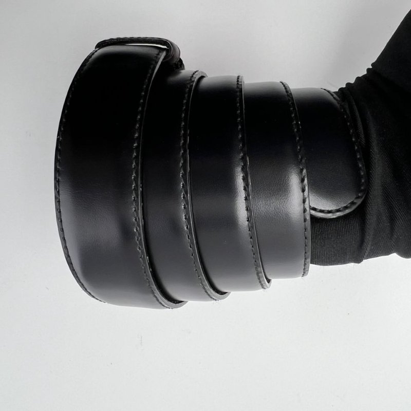 GUCCI 雙 G 扣頭皮帶-5