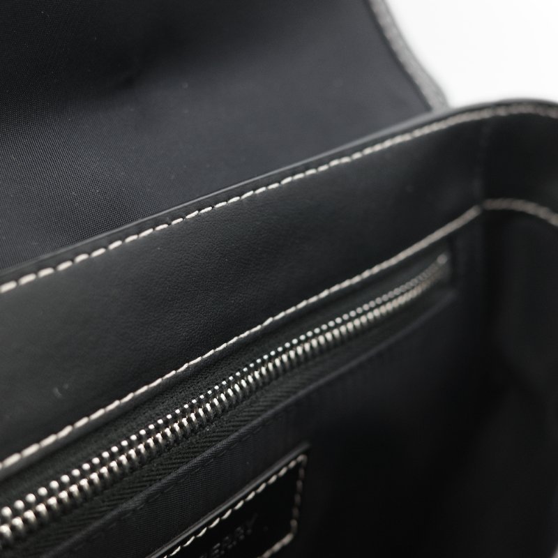 Burberry 巴寶莉 TB Print 經典印花 帆布 小牛皮 斜背 郵差包-21