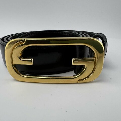 GUCCI 雙 G 扣頭皮帶