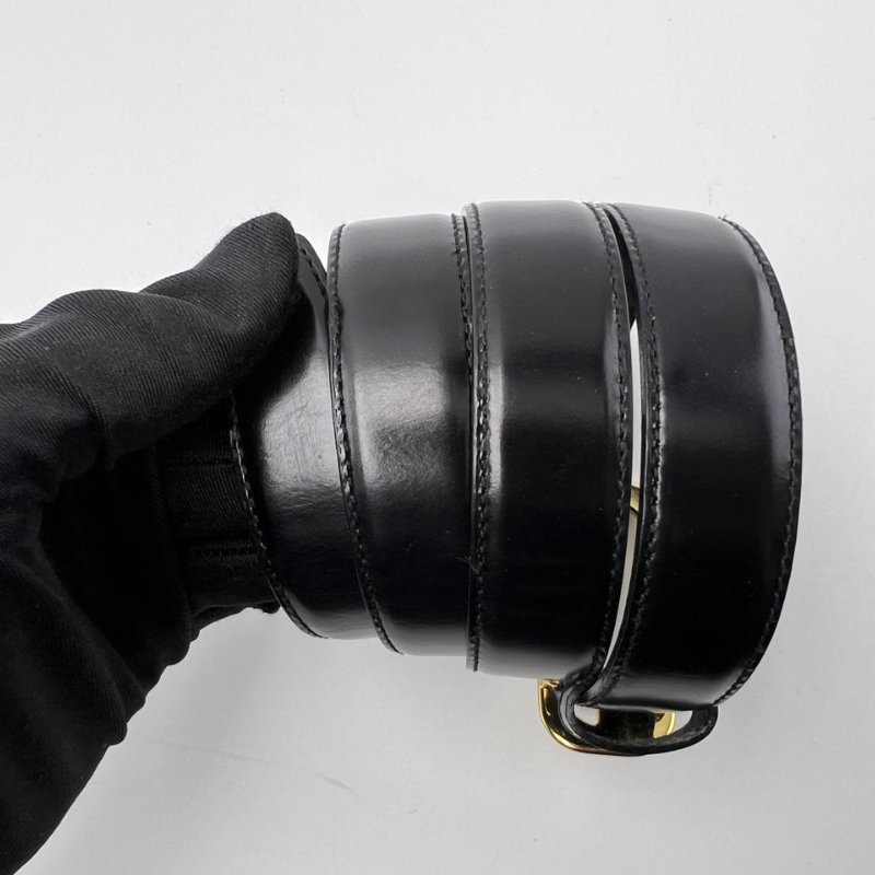 GUCCI 雙 G 扣頭皮帶-3