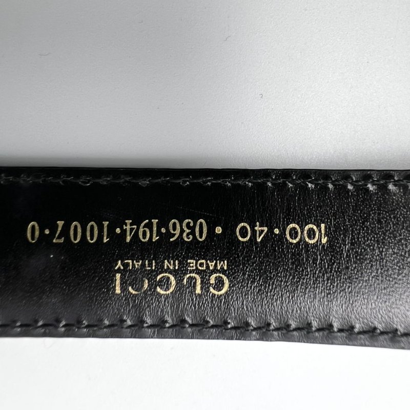 GUCCI 雙 G 扣頭皮帶-5