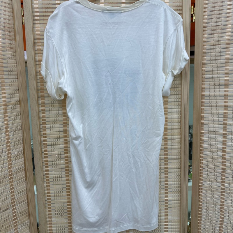 LV/ Louis Vuitton路易威登白色字母印花T卹 S碼-1