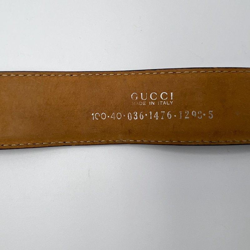 GUCCI 方形扣頭皮帶-5