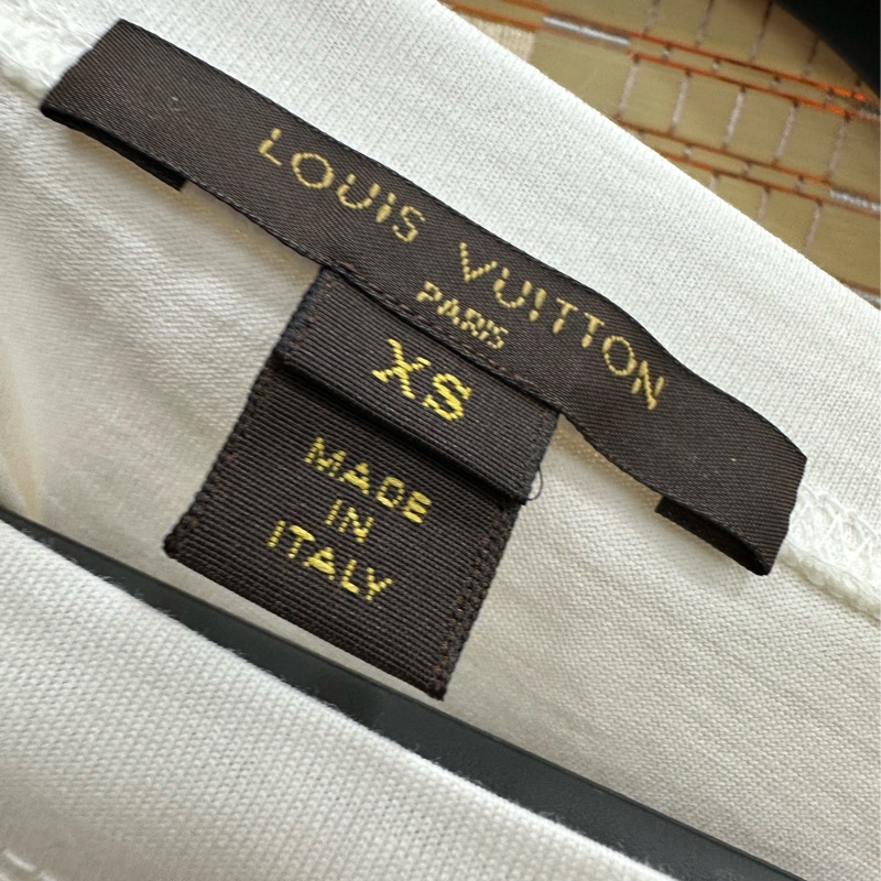 LV/Louis Vuitton 路易威登 鈕扣褶皺設計短袖T卹 XS碼-2