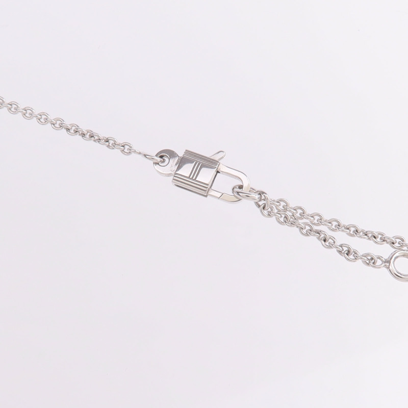 HERMES 18K白金Kelly Cadenas Pendant鑽石項鍊-4