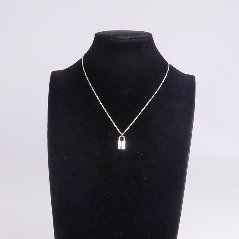 HERMES 18K白金Kelly Cadenas Pendant鑽石項鍊-8