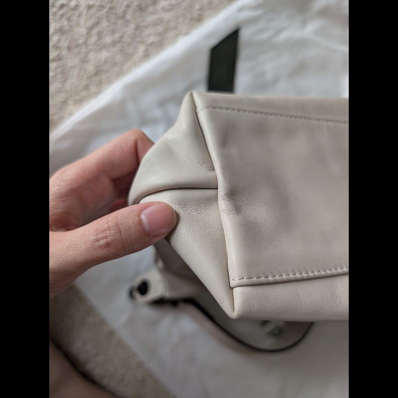 🌿 Longchamp 經典皮革肩背包hobo包（可調節背帶）-8