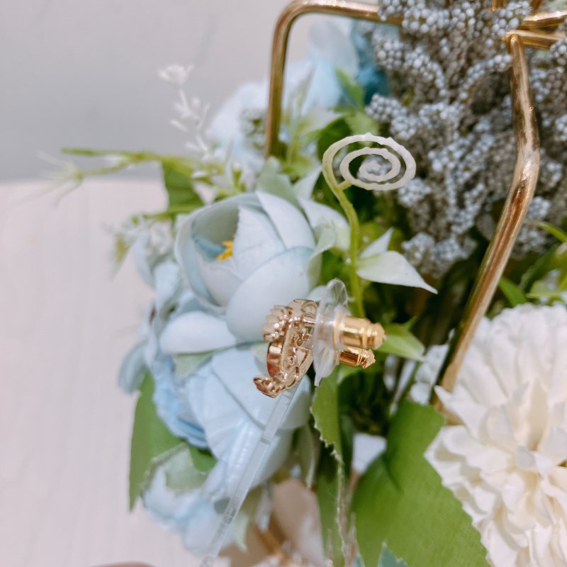 TK1996	香奈兒 經典 雙C 水晶拼褸空 耳環Chanel CC Crystal With Vault Earrings-7