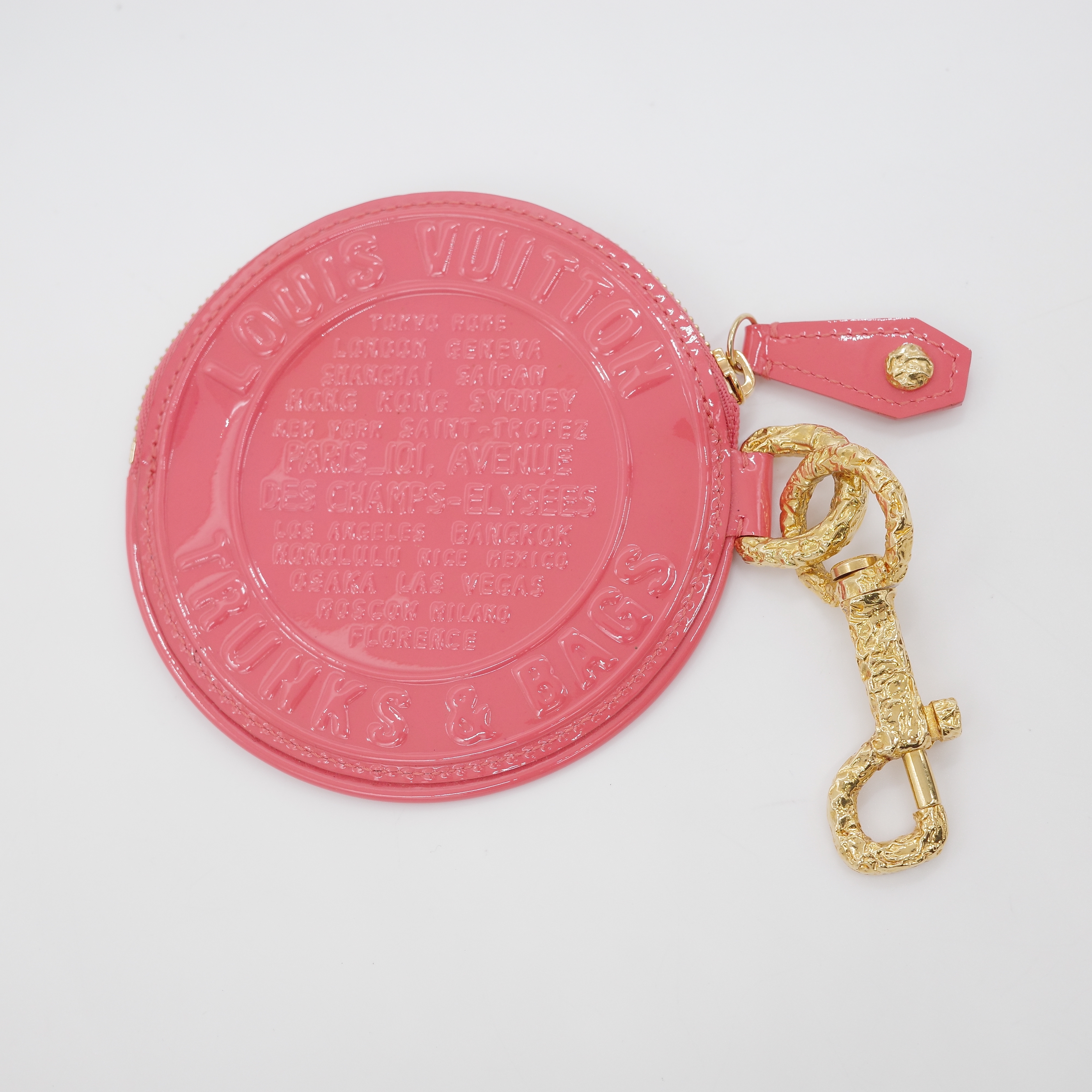 Louis Vuitton 路易威登 Trunks & Bags Vernis 紅色 漆皮圓形零錢包-1