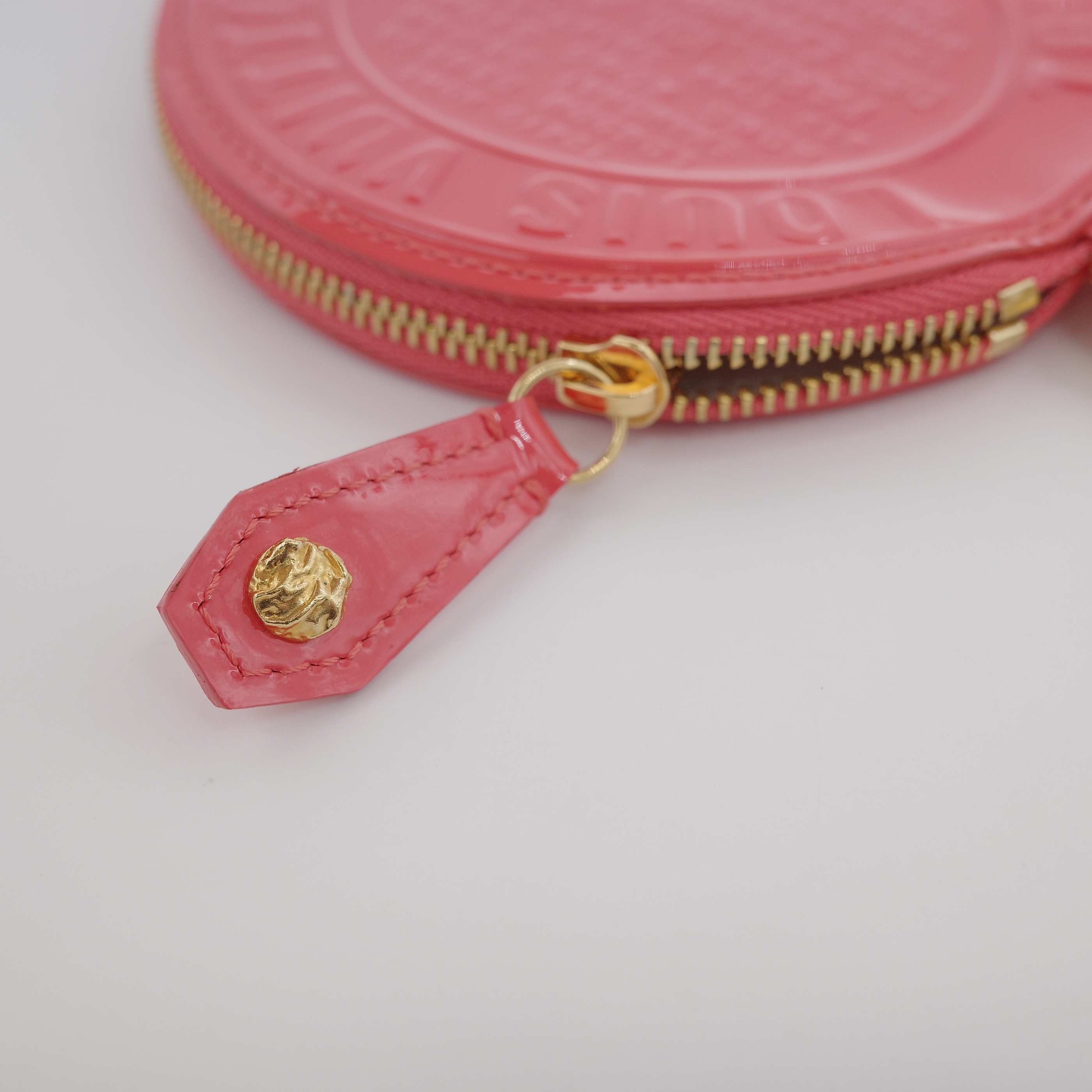 Louis Vuitton 路易威登 Trunks & Bags Vernis 紅色 漆皮圓形零錢包-5