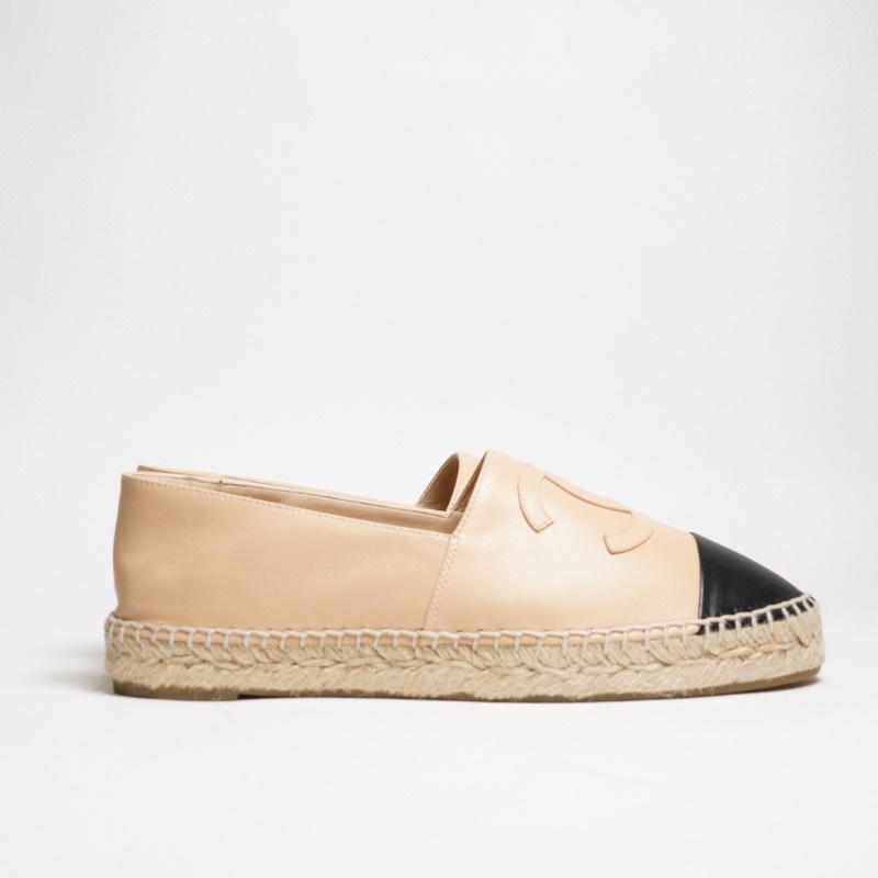 CHANEL 平底草織鞋-3