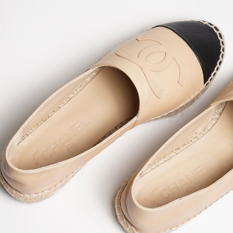 CHANEL 平底草織鞋-5