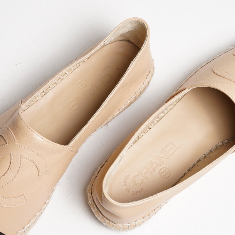 CHANEL 平底草織鞋-8