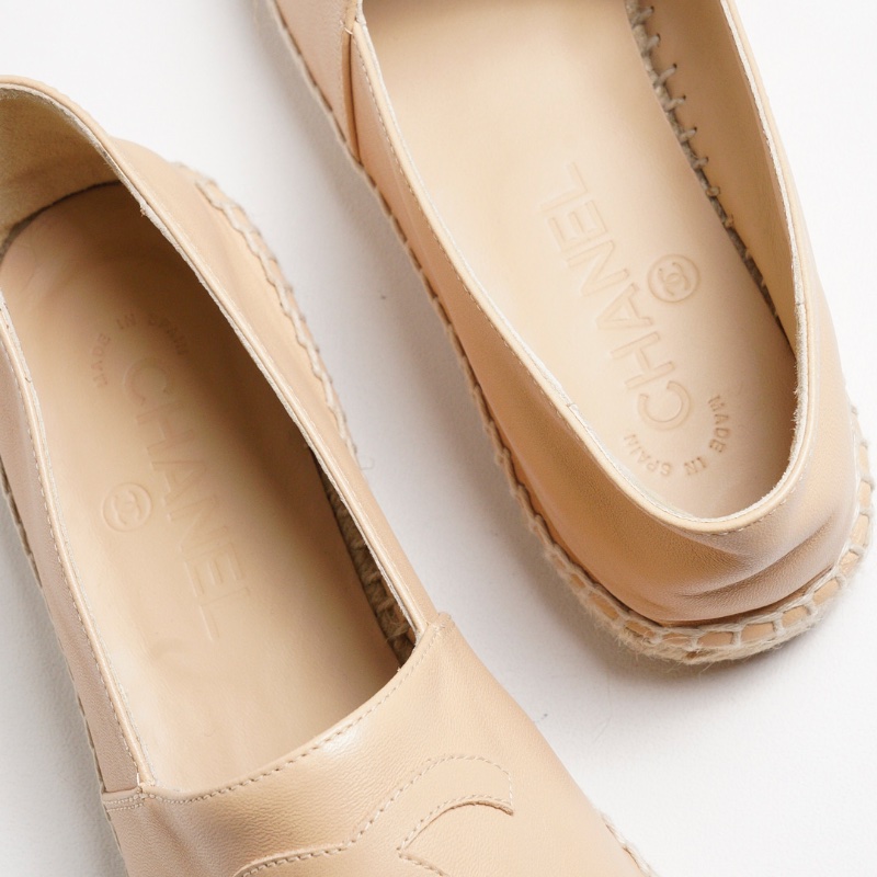 CHANEL 平底草織鞋-12