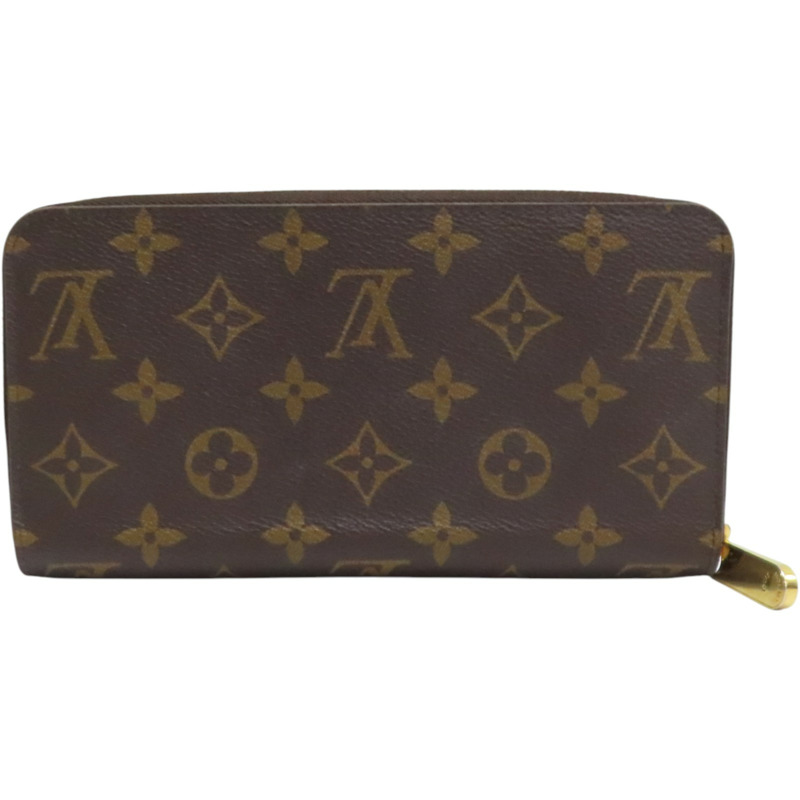 棕色 原花帆布 Zippy Wallet 拉鍊長夾【LOUIS VUITTON LV 路易威登】 M41894-1