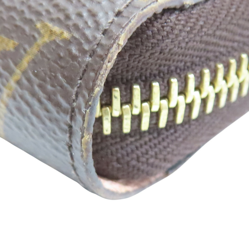 棕色 原花帆布 Zippy Wallet 拉鍊長夾【LOUIS VUITTON LV 路易威登】 M41894-10
