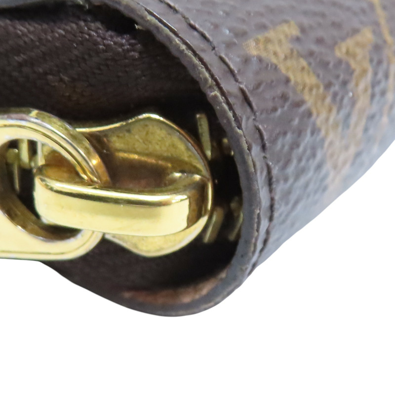棕色 原花帆布 Zippy Wallet 拉鍊長夾【LOUIS VUITTON LV 路易威登】 M41894-11