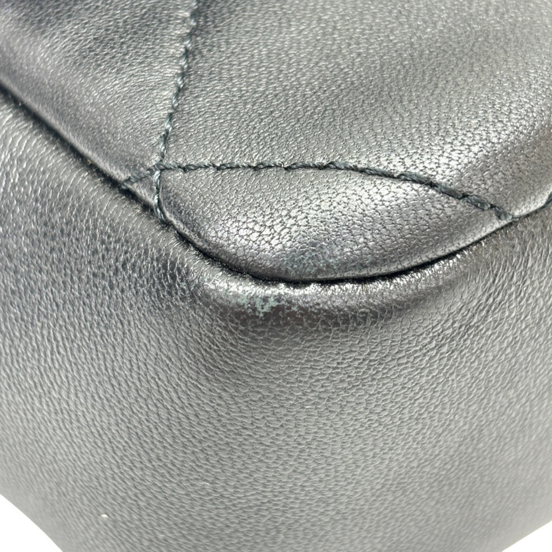 黑色 菱格紋 羊皮 鍊帶 肩背包【CHANEL 香奈兒】-13