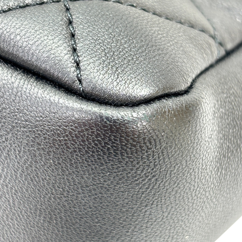 黑色 菱格紋 羊皮 鍊帶 肩背包【CHANEL 香奈兒】-14