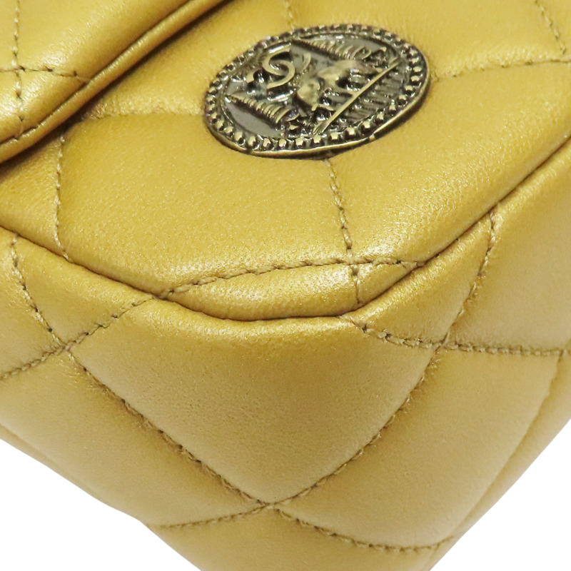 金色 菱格紋 牛皮 金幣裝飾 Paris-Dubai Medallion 鏈帶 肩背包【CHANEL 香奈兒】-10