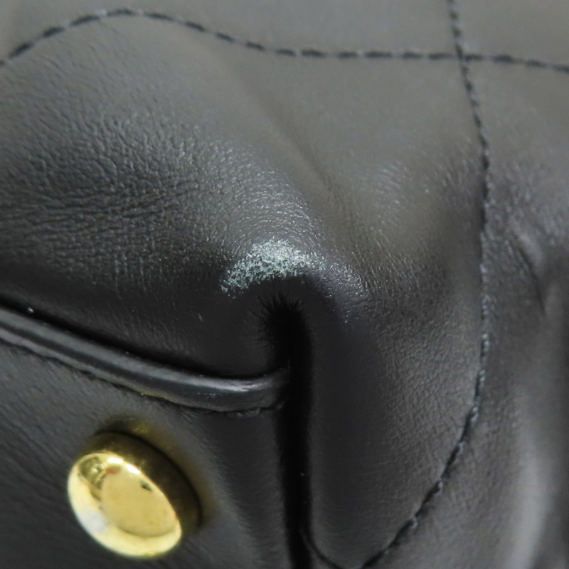 黑色 牛皮 CC Club Monaco 兩用包 金扣【CHANEL 香奈兒】-15