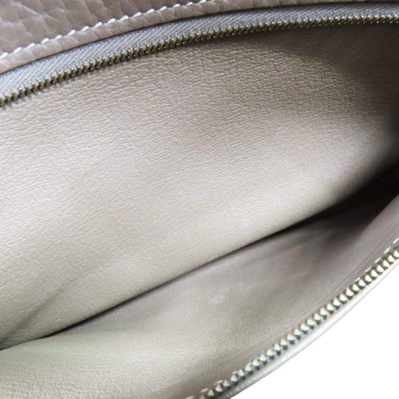 大象灰 Clemence牛皮 Kelly 28 凱莉包 兩用包 T刻 金釦【HERMES 愛馬仕】-5